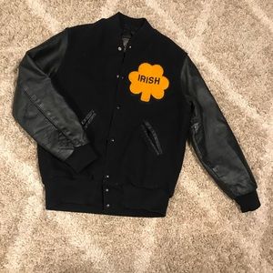 Boys Notre Dame letter jacket